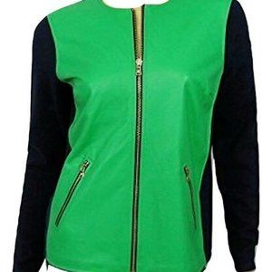 Lauren Ralph Lauren Leather Cotton Jacket M